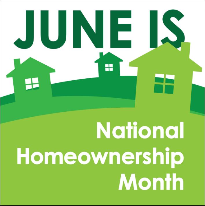 June is national homeownership month image